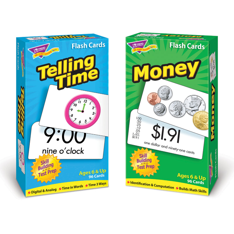 Time And Money Flash Cards Asst Skill Drill