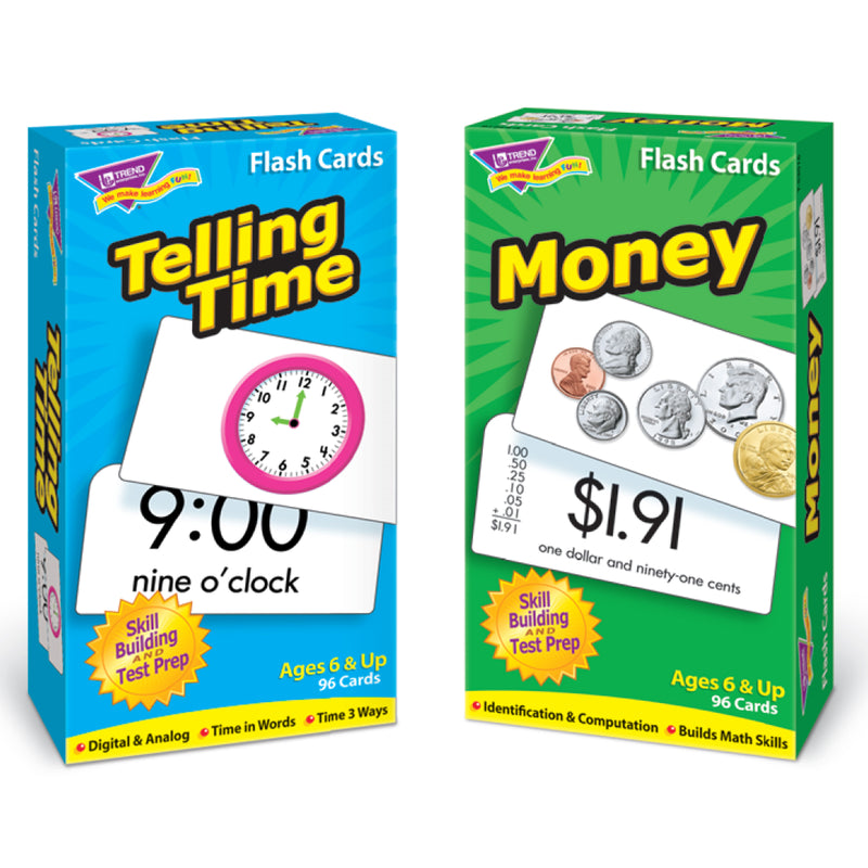 Time And Money Flash Cards Asst Skill Drill