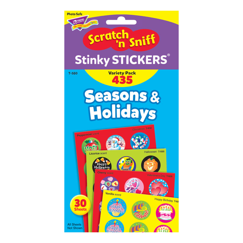 Stinky Stickers Seasons & 435-pk Holidays Jumbo Variety