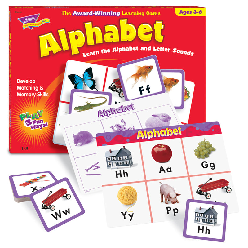 Match Me Game Alphabet Ages 3 & Up 1-8 Players