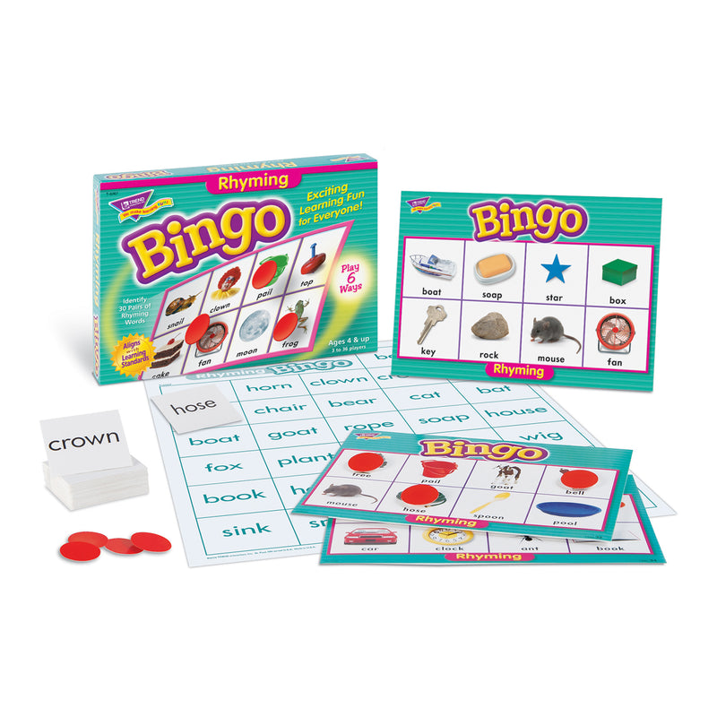 Bingo Rhyming Ages 4 & Up
