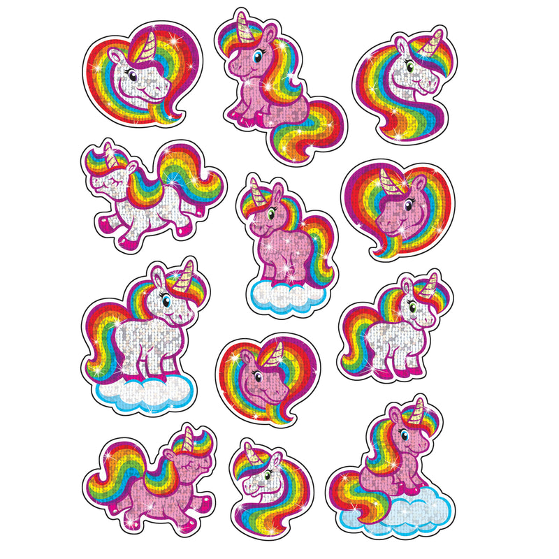 Sparkly Unicorns Sparkle Stickers 24 Ct