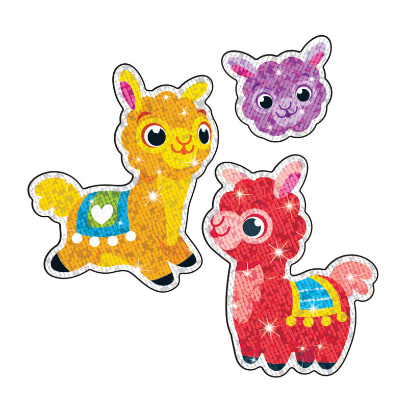 Llama Llove Sparkle Stickers 20 Ct