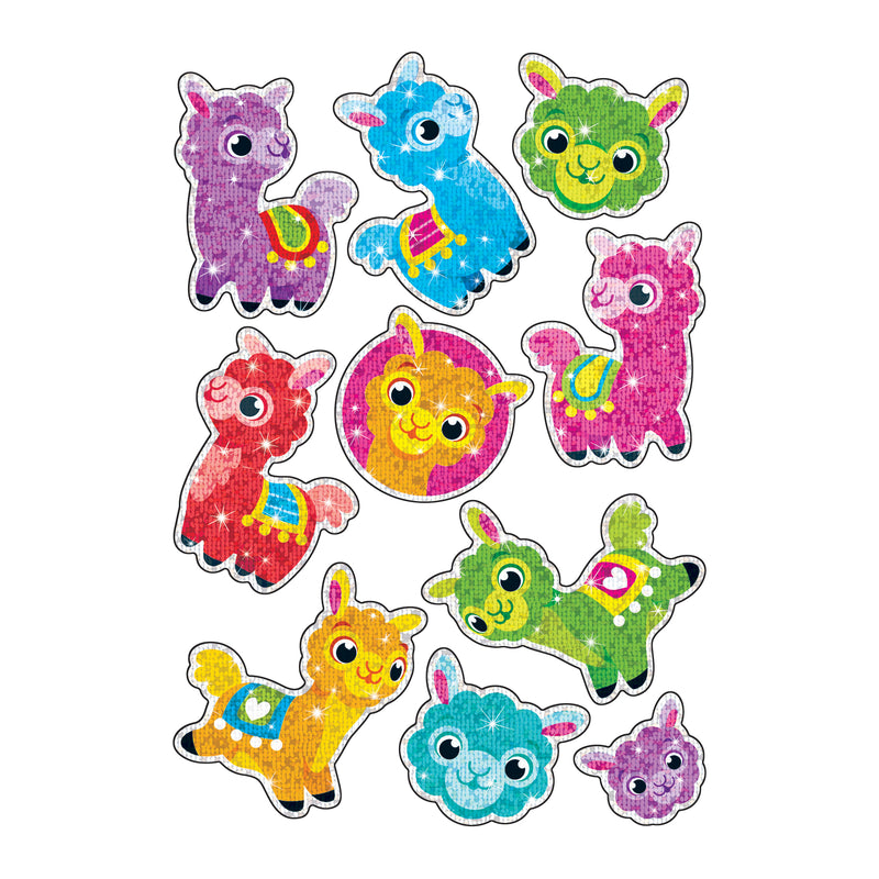 Llama Llove Sparkle Stickers 20 Ct