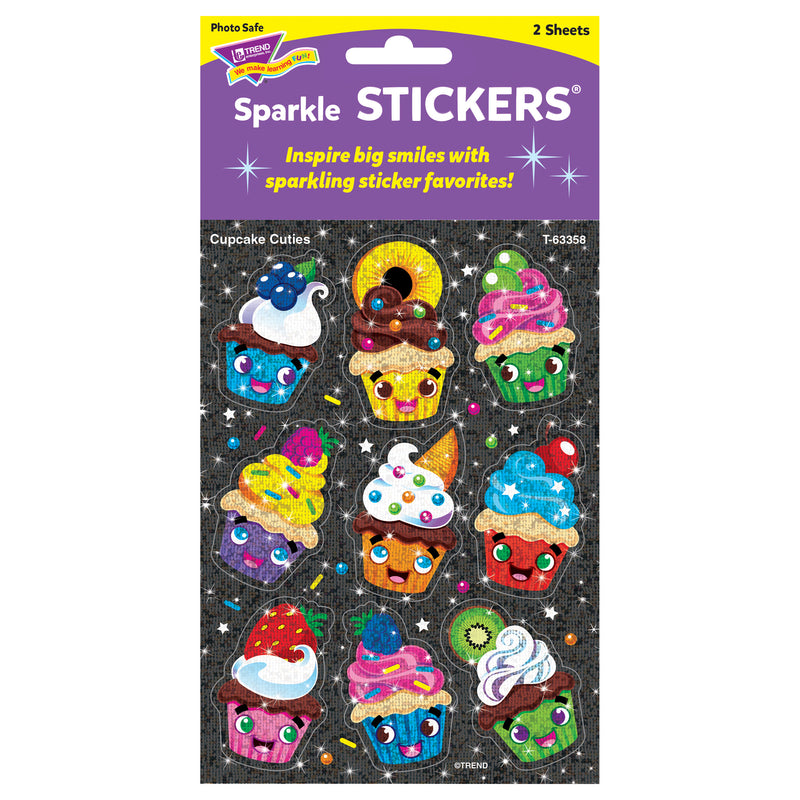 Cupcake Cuties Sparkle Stickers 18 Ct