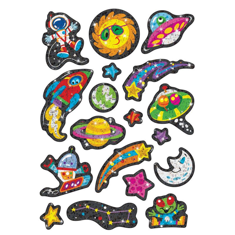 Sparkly Space Stuff Sparkle Stickrs 36 Ct
