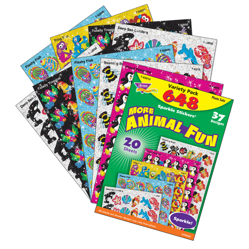 Animal Fun Sparkle Stcker Var Pk 656ct