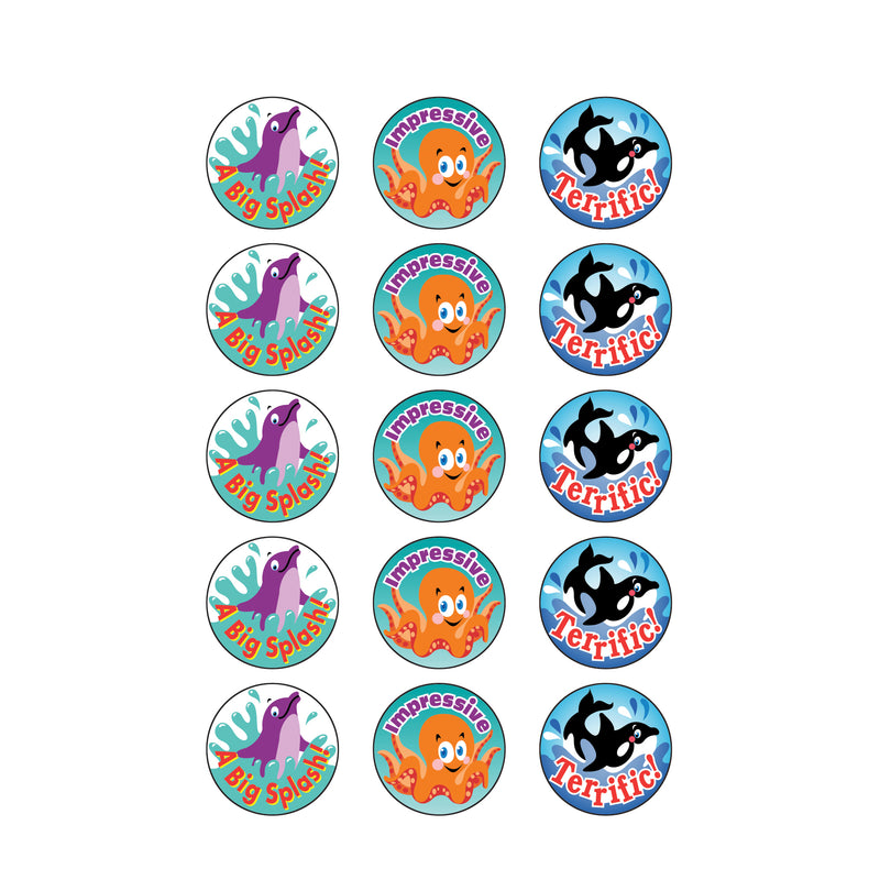 Stinky Stickers Sea Animals 60-pk Acid-free Blueberry