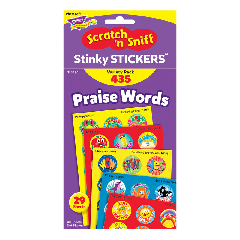 Stinky Stickers Praise Words 435-pk Jumbo Acid-free Variety Pk