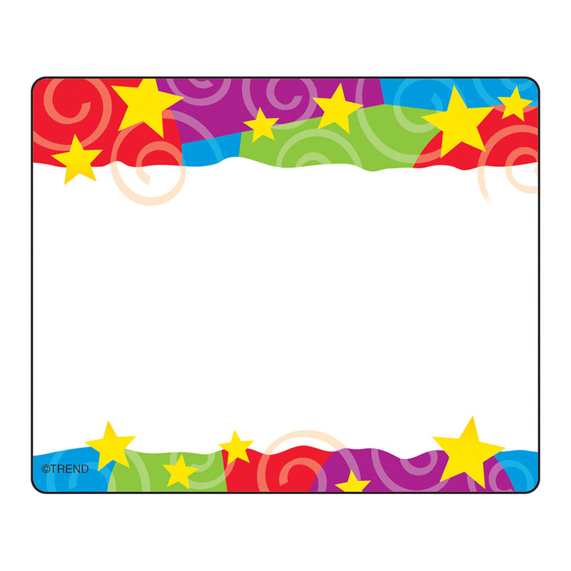 (6 Pk) Stars N Swirls Name Tags