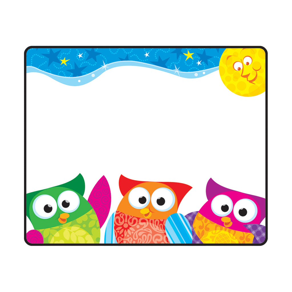 (6 Pk) Owl Stars Name Tags