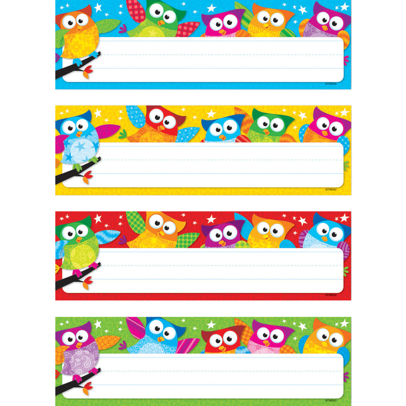 (6 Pk) Owl Stars Desk Toppers Name Plates Variety Pk