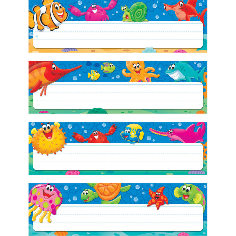 (6 Pk) Sea Buddies Desk Toppers Name Plates Variety Pk