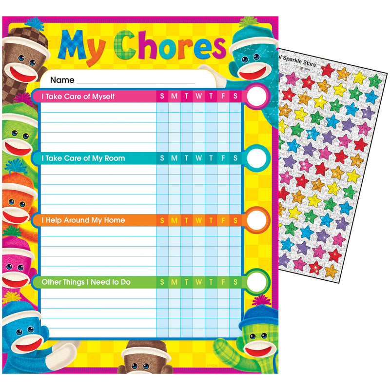 Sock Monkey Chore Chart
