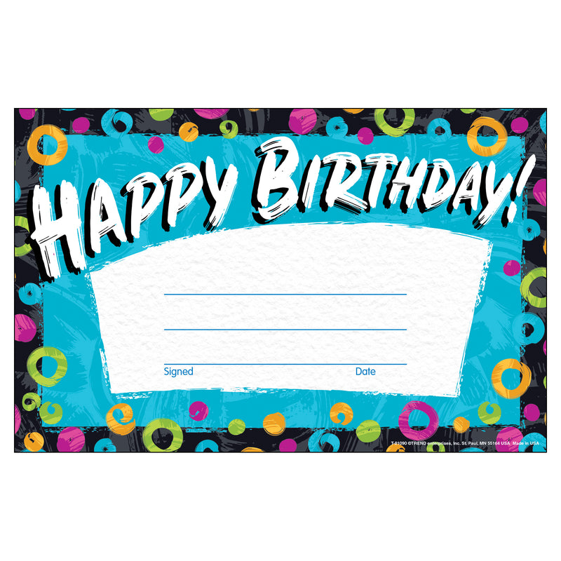 Birthday Recognition Awards Color Harmony