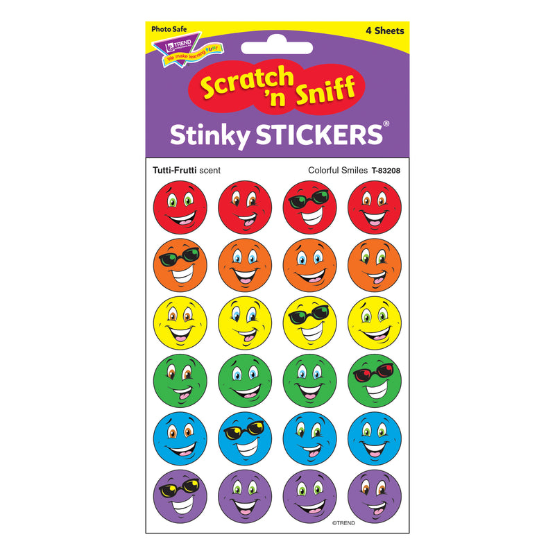 Stinky Stickers Colorful Smiles