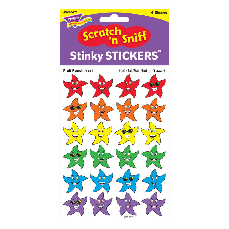 Stinky Stickers Colorful Star Smile