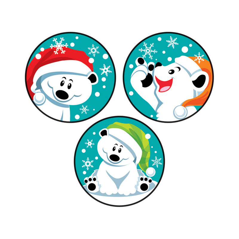 Winter Bears-pepbearmint Stinky Stickers