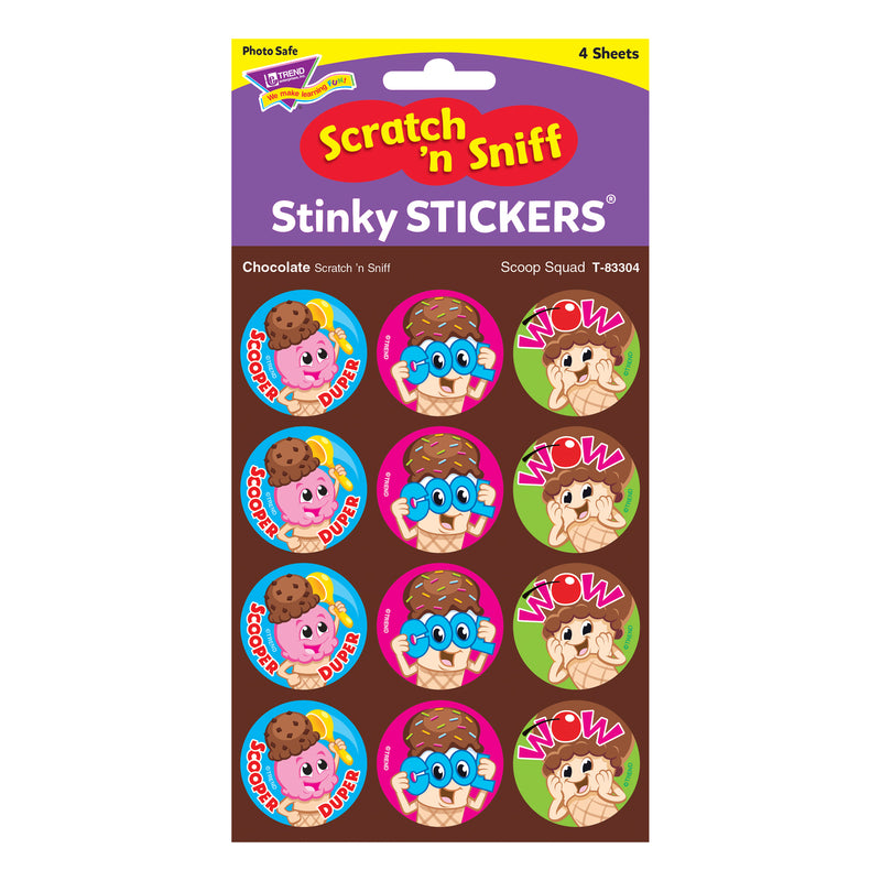 Scoop Squad-chocolate Stinky Stickers