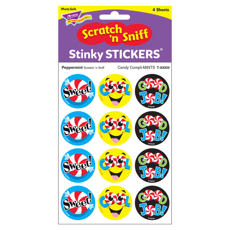 Candy Complimints-peppermint Stinky Stickers