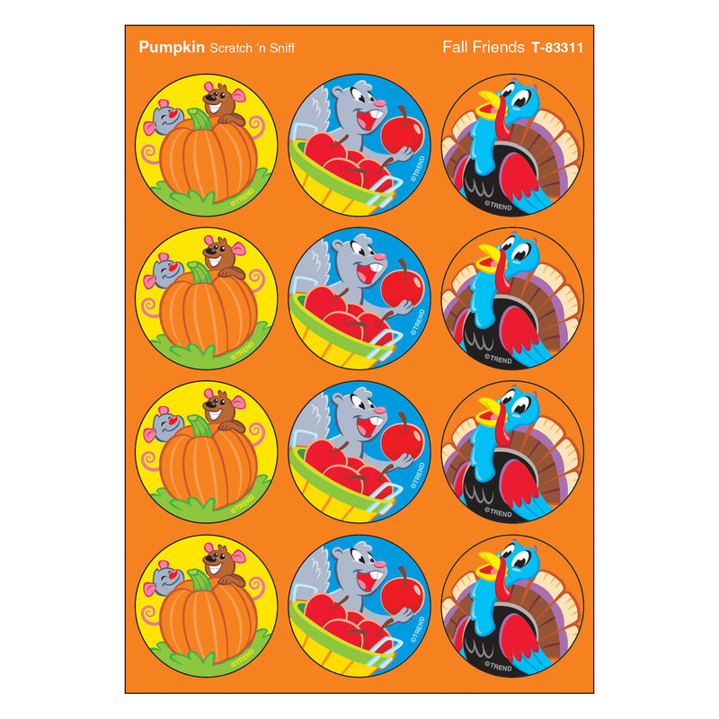 Fall Friends-pumpkn Stinky Stickers
