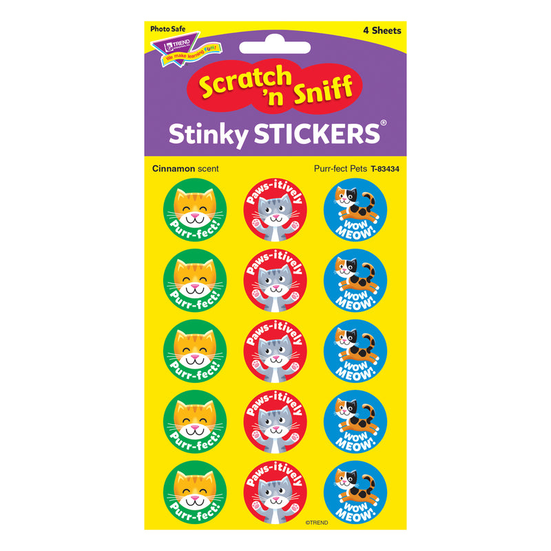 Purrfect Pet Stinky Sticker Large Round