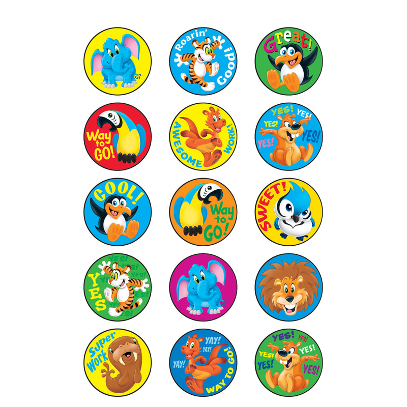 Awesome Animal Stinky Sticker Large Round