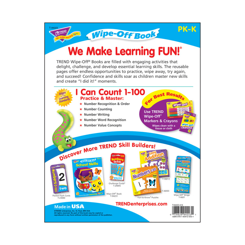 I Can Count 1-100 Wipe Off Book Gr Pk-k