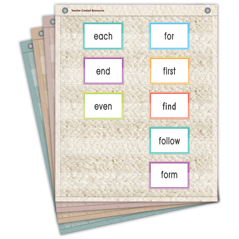 Woven Magnetic Mini Pocket Charts, 14" x 17"