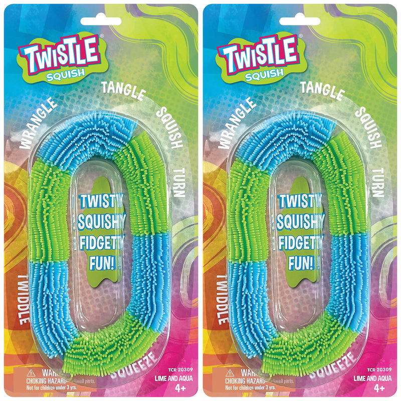 (2 Ea) Twistle Squish Aqua And Lime