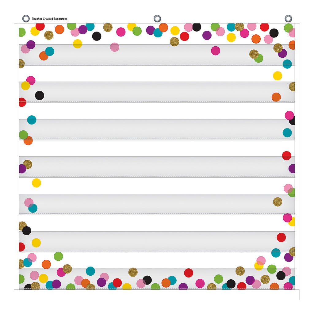 Confetti 7 Pocket Chart 28 X 28