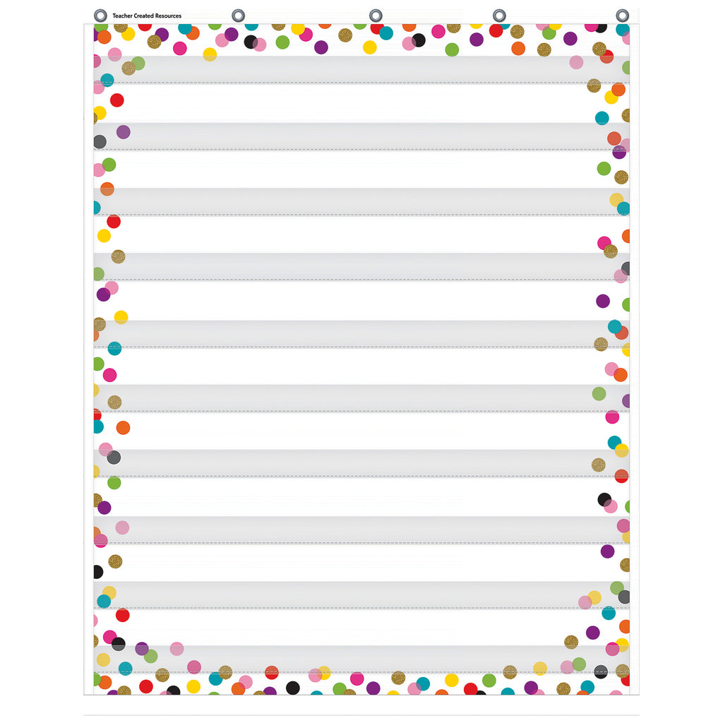 Confetti 10 Pocket Chart 34 X 44