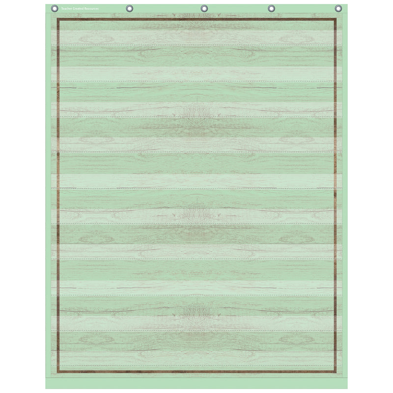 Mint Painted Wood 10 Pocket Chart