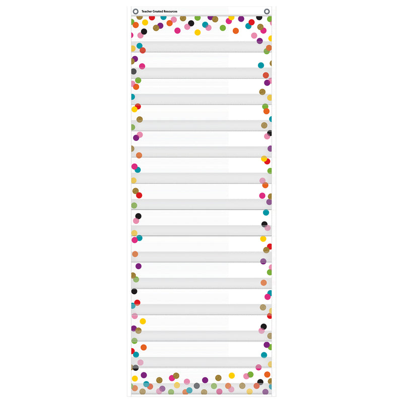 Confetti Daily Schedule Pocket Chrt 14 Pocket