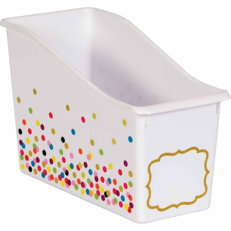 (3 Ea) Confetti Plastic Book Bin