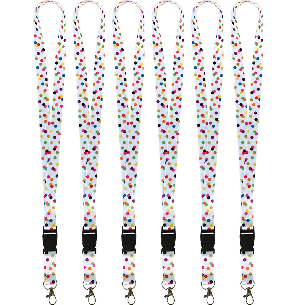 (6 Pk) Confetti Lanyard