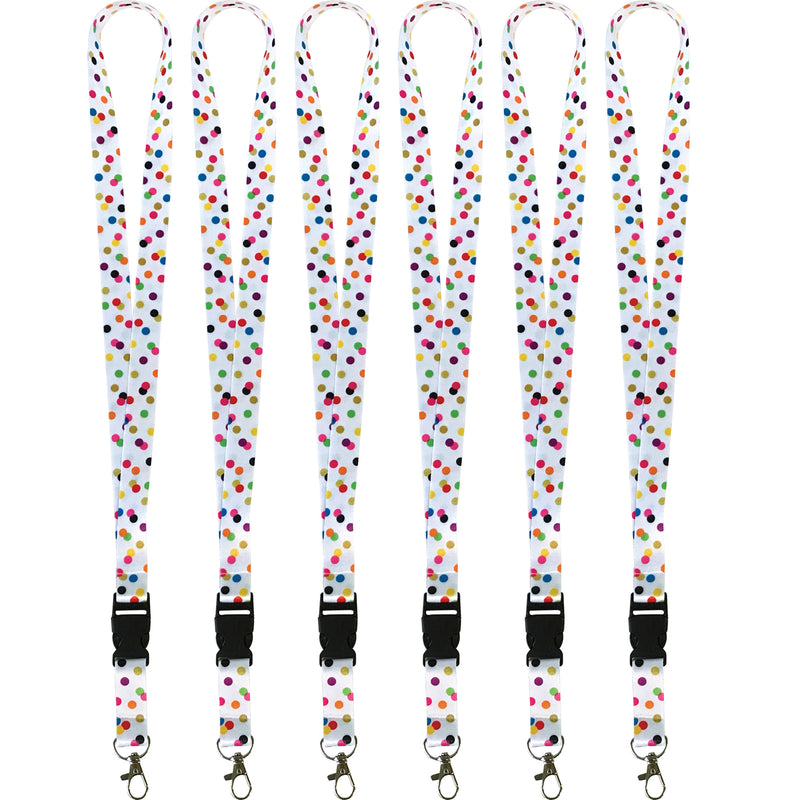 (6 Pk) Confetti Lanyard