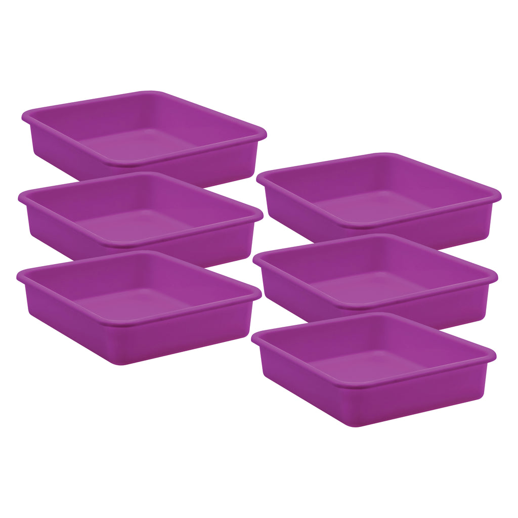 (6 Ea) Purple Large Plastic Letter Tray