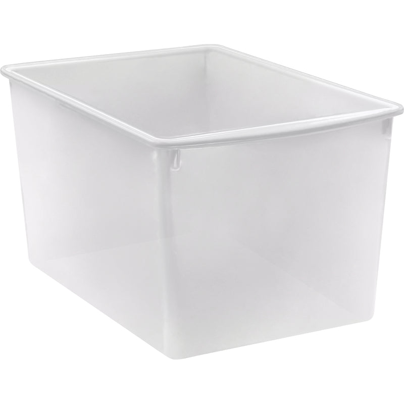 Plastic Multi-Purpose Bin, Clear, Pack of 6