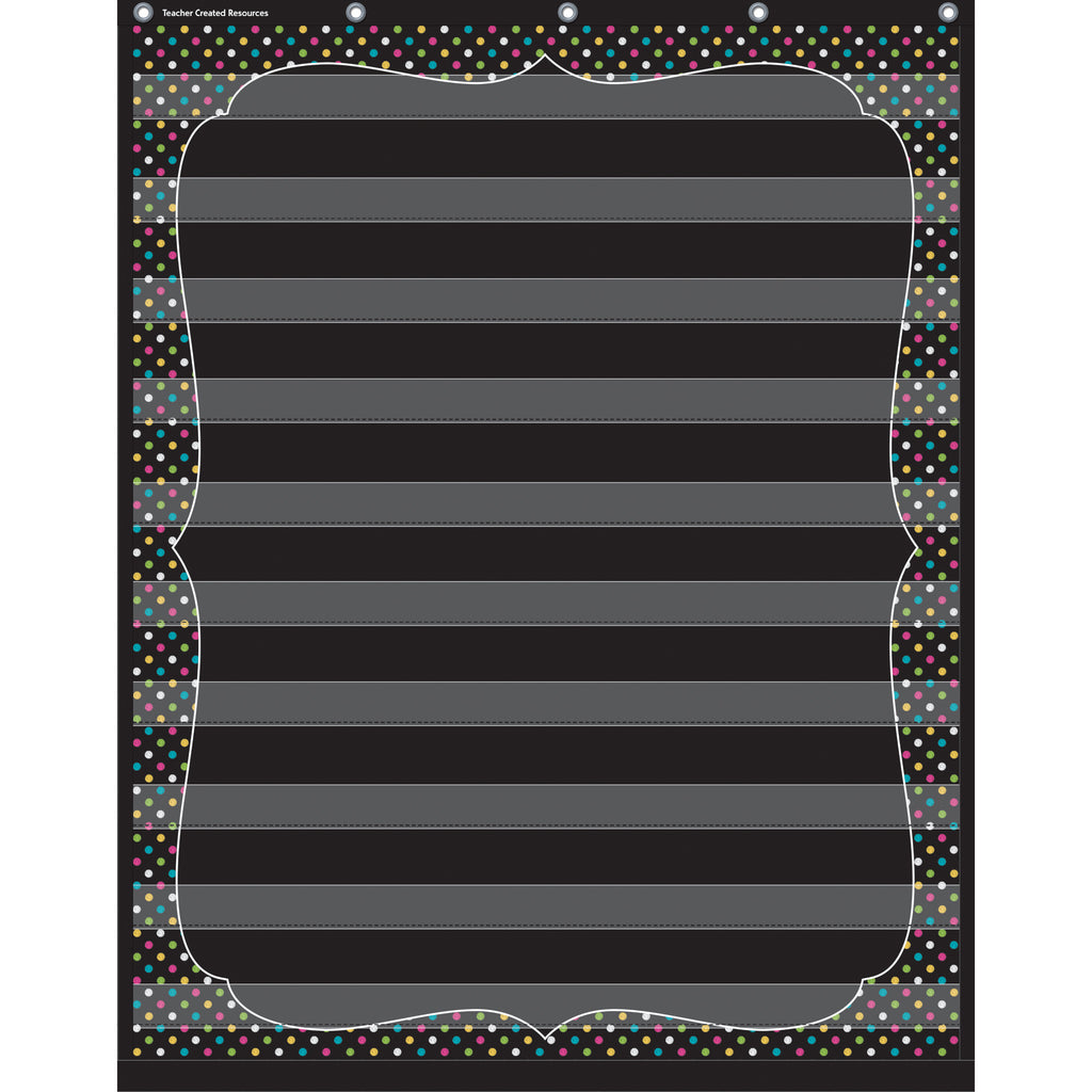 Chalkboard Brights 10 Pocket Chart