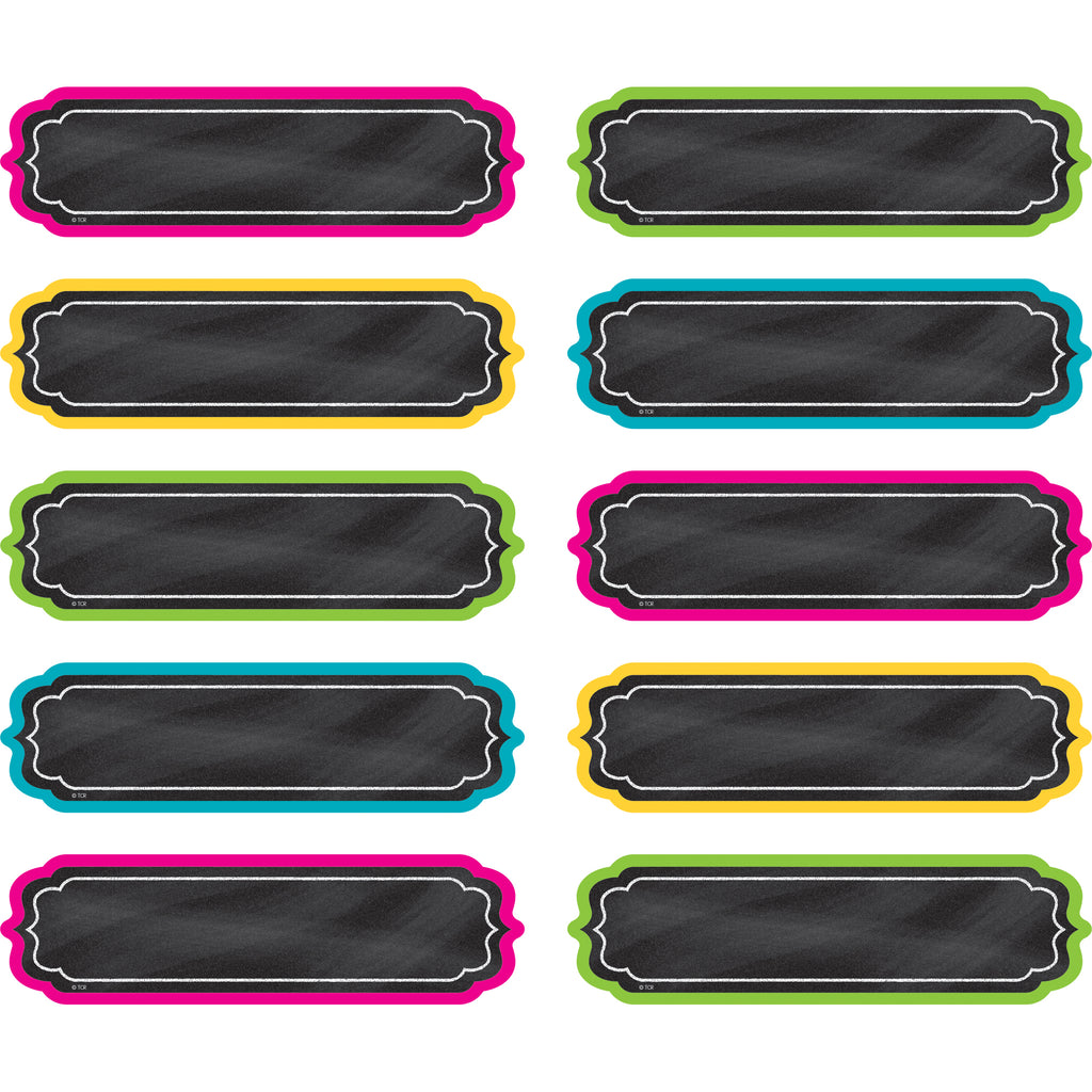 (3 Pk) Chalkboard Brights Labels