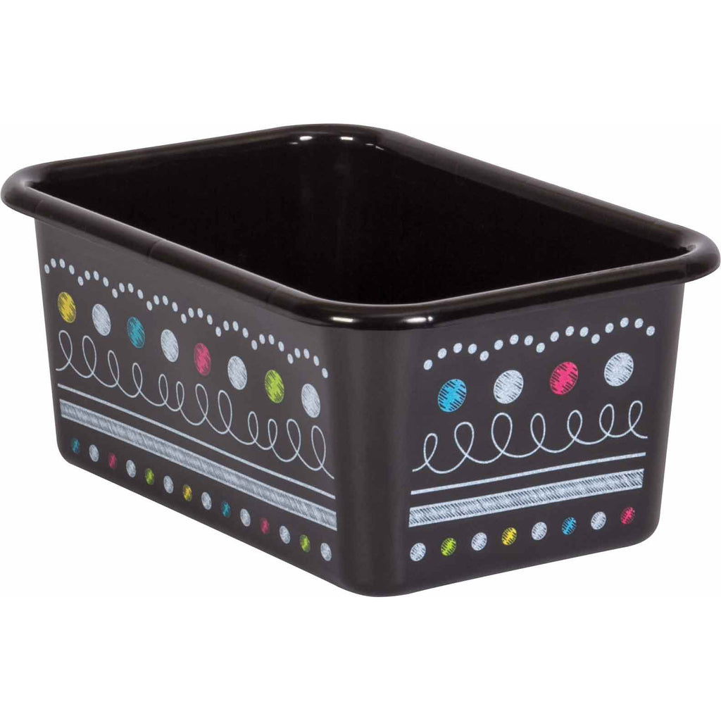 (3 Ea) Chalkboard Brights Small Plastc Bin