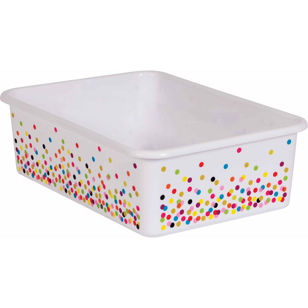 (3 Ea) Confetti Large Plastic Storage Bin