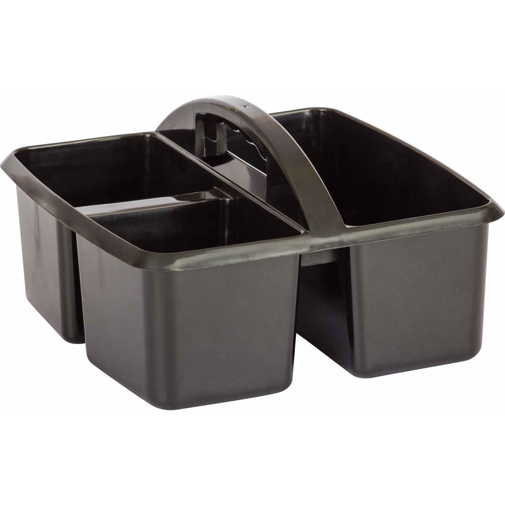 (6 Ea) Black Plastic Storage Caddy