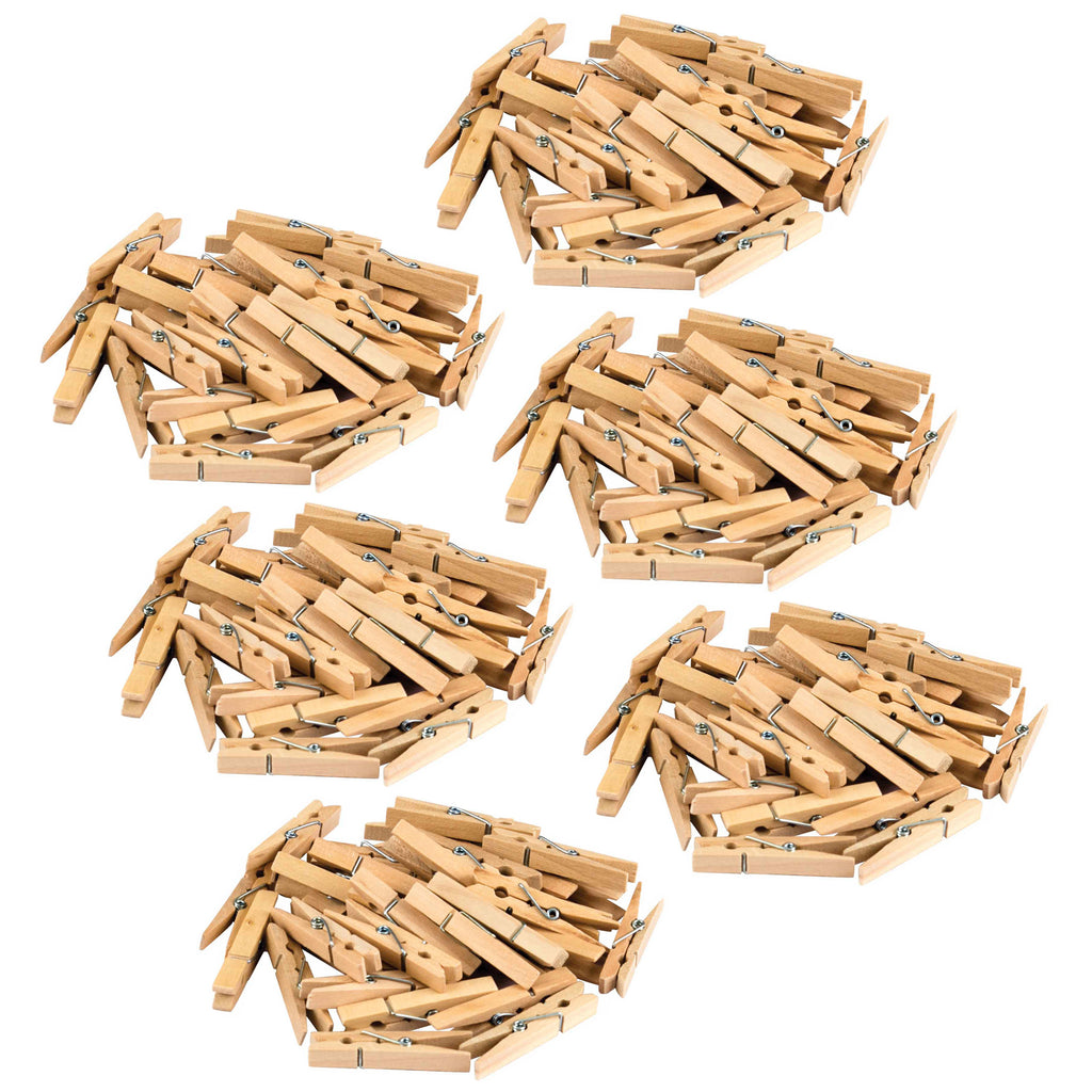 (6 Pk) Stem Basics Medium Clothespins 50ct