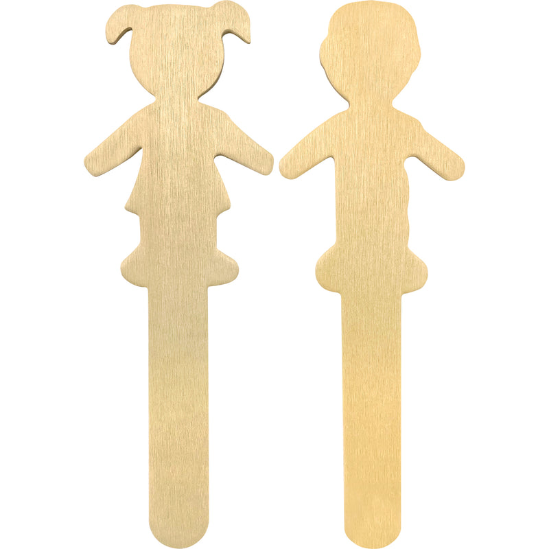 STEM Basics: People-Shaped Craft Sticks - 50 Count