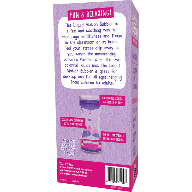 Liquid Motion Bubbler, Purple & Pink