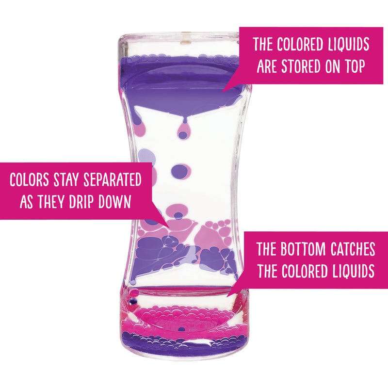 Liquid Motion Bubbler, Purple & Pink