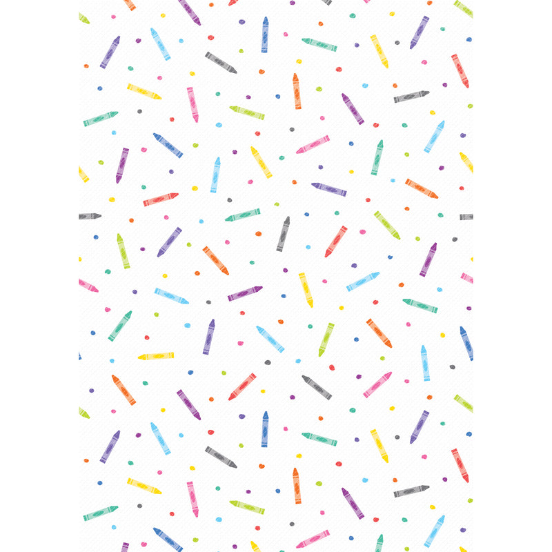 Better Than Paper Bulletin Board Roll, Colorful Crayons, 4-Pack