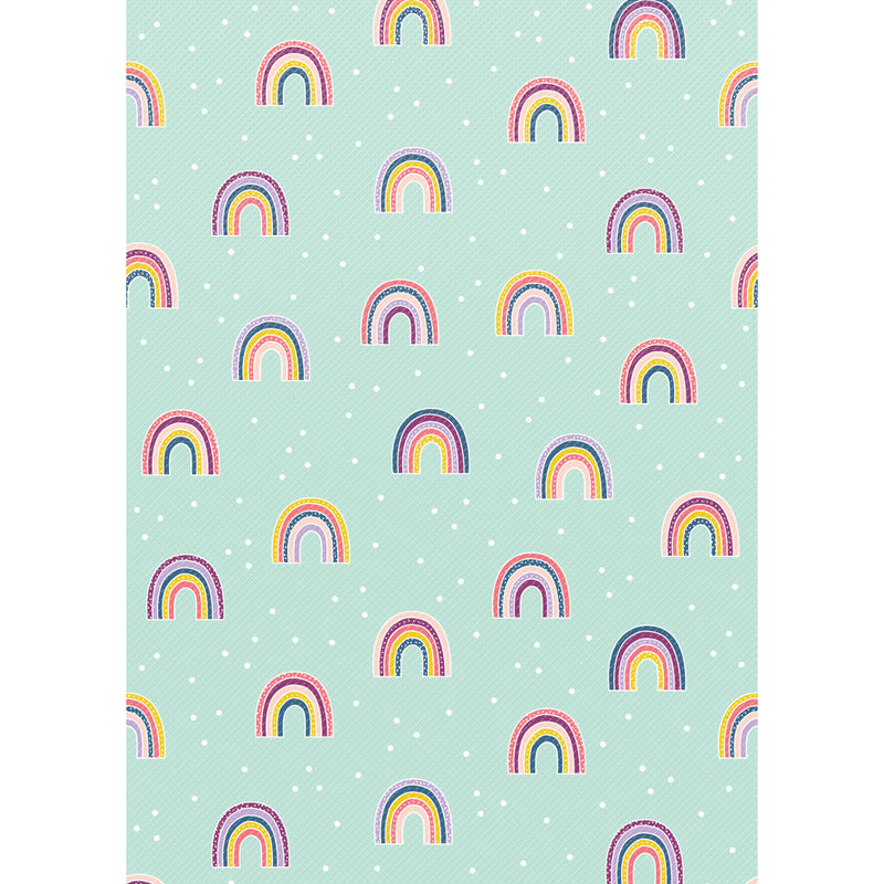 Better Than Paper Bulletin Board Roll, Oh Happy Day Rainbows, 4-Pack
